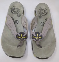 Merrell Women&#39;s Size 10 Thong Sandals Vibram Sole Gray Slide VTG - $19.39