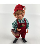 Darling Elves Celebrate It Christmas Carpenter Toy Maker w Tools 9&quot; Doll... - $39.55