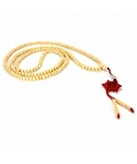 NATURAL WOOD MALA 6mm Bead 216 Prayer Beads Stretch Cord Wrap Bracelet N... - €7,82 EUR