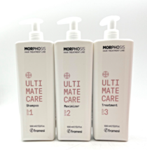 Framesi Morphosis Ultimate Care Shampoo/Maximizer/Treatment 33.8 oz/Friz... - £95.53 GBP