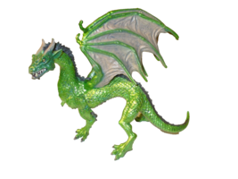 FOREST DRAGON Safari Ltd Winged Medieval Fantasy Beast Creature Figure 2010 - £7.69 GBP