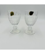 Waterford Colleen Claret Wine Glasses Set Vintage Crystal 2 Pieces Short... - £88.22 GBP