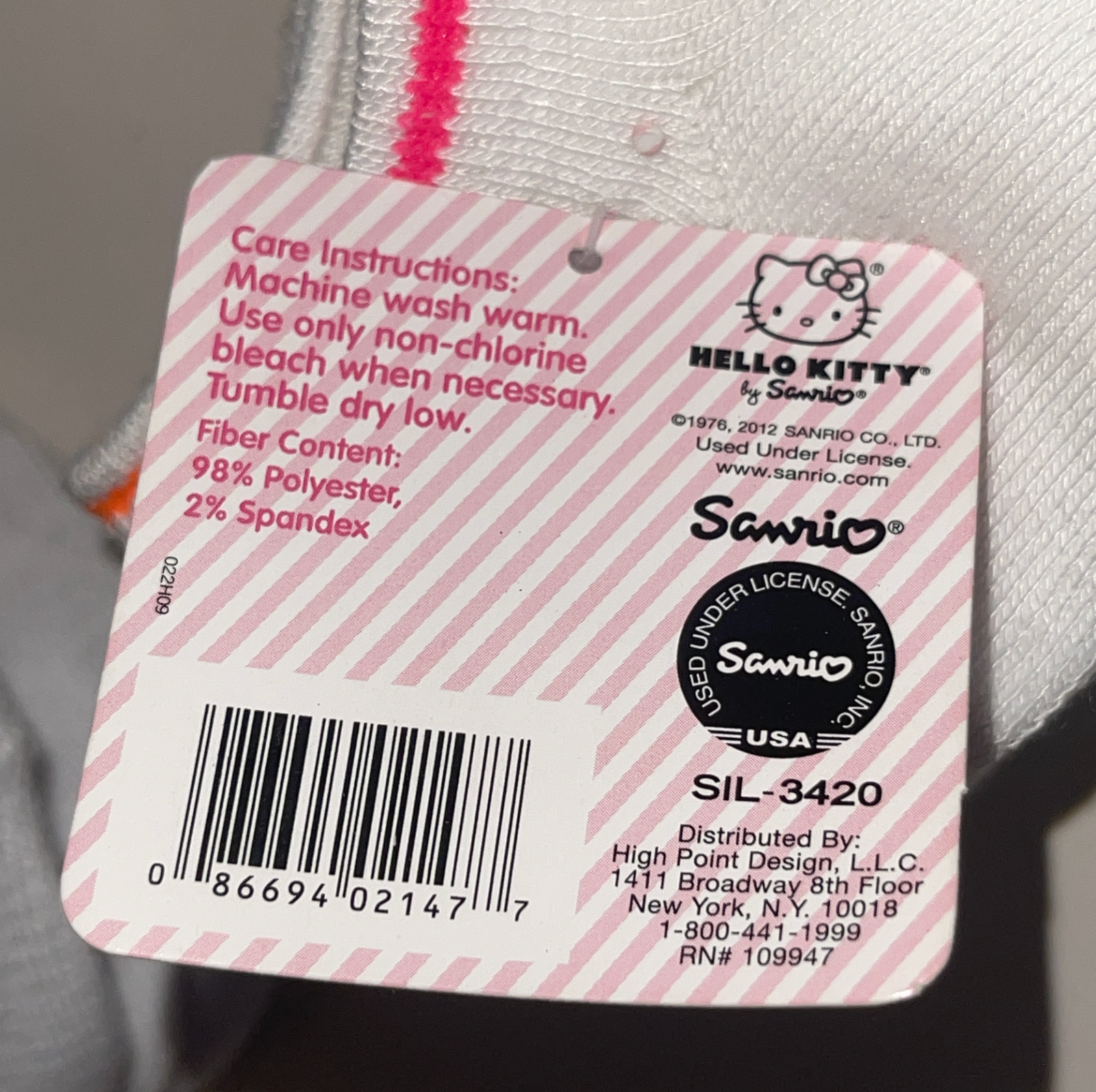 New Sanrio HELLO KITTY No-Show Socks 9 Pairs Sock Lot Women's Item image 15