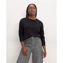 Everlane Womens The Cashmere Classic Crew Sweater Long Sleeve Black S - £77.13 GBP