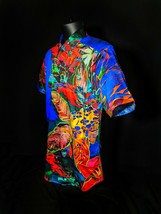 Robert Graham Cannon Beach Colorful Large Short Sleeve Shirt image 3