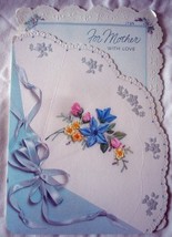 Vintage Hallmark For Mother With Love Birthday Card 1980s - $2.99