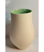 Red Wing Vase No. 1498 Off White Color with Green Interior - $69.00