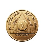 9 Month Bronze AA (Alcoholics Anonymous) - Sober / Sobriety / Birthday /... - £2.32 GBP