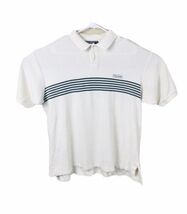 Mens White Polo Sport Ralph Lauren Logo Polo Style Shirt Top Large Cotton - $13.74