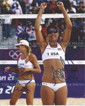Jennifer Kessy And April Ross Autographed 8x10 Rpt Photo Team Usa Volleyball - £14.74 GBP