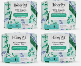 4x The Honey Pot Company - Herbal Pads for Women - Super w/Wings - Infus... - $29.69