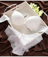 SEXY push up bras set sets women underwear lingerie WEDDING DAY white - £16.03 GBP