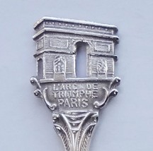 Collector Souvenir Spoon France Paris Arch of Triumph L&#39;Arc de Triomphe Figural - £12.01 GBP