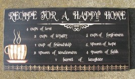   45372RC - Recipe Happy Home Wood Sign - $13.95