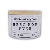 Body Dusting Powder, Scented Cherry Almond, 8oz Best Mom Ever Container with Lid - £12.70 GBP