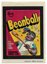 1973 Topps Wacky Packages 3rd series sticker Beanball Bubble Gum tan back  - £11.18 GBP