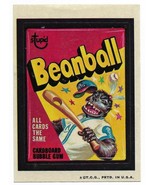 1973 Topps Wacky Packages 3rd series sticker Beanball Bubble Gum tan back  - $14.99