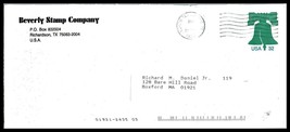 US Cover - Beverly Stamp Co, North Texas MPC 750 to Boxford, Massachuset... - $2.96