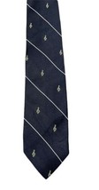 NOS Albert Elovitz Men&#39;s Neck Tie Navy White Yellow Music Notes - $4.95