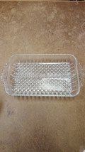Vintage Anchor Hocking Hobnail and Ray Design Divided Relish Dish, 10&quot; x 5 1/2&quot;  - £13.36 GBP