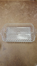 Vintage Anchor Hocking Hobnail and Ray Design Divided Relish Dish, 10&quot; x 5 1/2&quot;  - £13.57 GBP