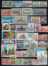 Architecture Stamp Collection Used Bridges Historical Landmarks ZAYIX 04... - $8.95