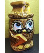 Vintage 1970s Wise Scholarly Owl Ceramic Cookie Jar Made in Japan EUC - $93.49 CAD