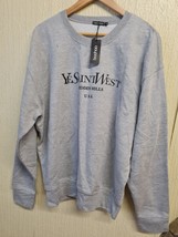 Boohoo Ye Saint West Hidden Hills USA Womens Sweatshirt Medium Gray - £21.47 GBP