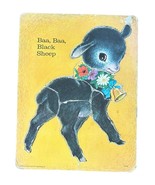 Vintage 1960s Inlaid Puzzle Saalfield Baa Baa Black Sheep Animal Easter ... - $25.78 CAD