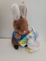 Vintage Eden Peter Rabbit Plush Stuffed Animal Musical Cottontail Jemima... - $39.48