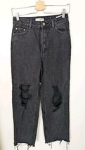 Denim Pimkie Size 5 EU36 Black Ripped Cutoff Jeans Frayed (#34) - $9.74