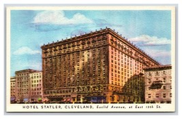 Hotel Statler Cleveland Ohio OH UNP LInen Postcard R27 - £2.28 GBP