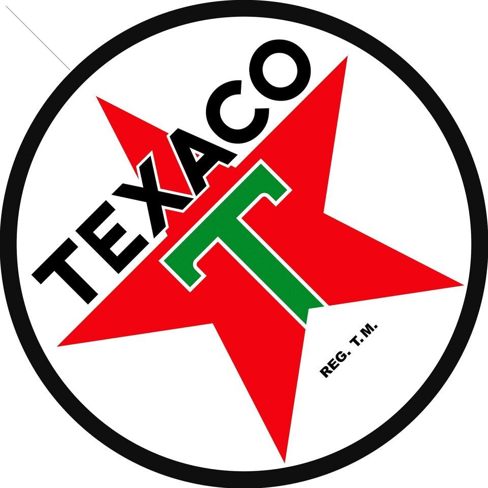 Texaco Star Gasoline 42 Round Metal Sign