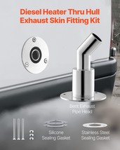 VEVOR Thru Hull Exhaust Skin Fitting 0.94 inch Elbow Thru Hull Exhaust S... - $949.67 MXN
