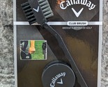 New Callaway Golf Club &amp; Shoe Brush Cleaner with Retractable Cord &amp; Clip U2 - £10.15 GBP