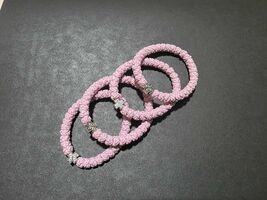 Handmade rosary bracelet, peach pink komboskini, 33 knot Christian praye... - $7.49