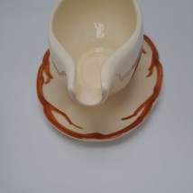 Franciscan Gladding McBean 50s Apple Gravy Boat Hand Decorated Collectible Decor - £30.28 GBP