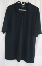 PLAY DAY DARK BLUE/BLACK  POLO 4 BUTTON FRONT TEE SIZE LG #8895 - $7.20