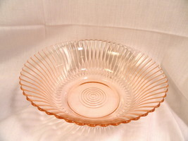 Pink Petalware Depression Glass Large Berry Bowl MINT - £15.71 GBP
