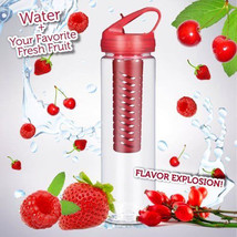 25OZ Infusion Sports Water Bottle  Fruit Infused Water Removable Fruit Infuser - £8.79 GBP