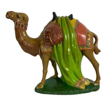 Hand Painted Holland Mold Camel Yellow Saddle Blanket Christmas Figurine Replace - £45.51 GBP