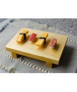 Japanese Korean Cuisine Sashimi Sushi Kimbap Geta Bamboo Wood Serving Pl... - $527.55 MXN