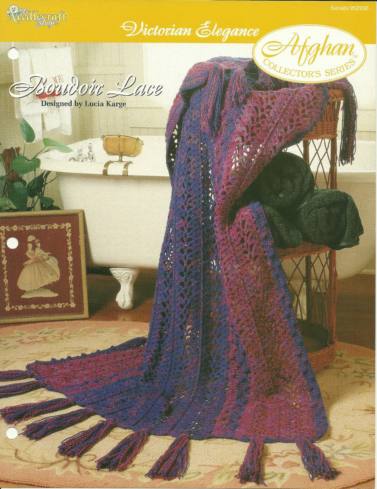 Needlecraft Shop Crochet Pattern 952200 Boudoir Lace Afghan Collectors Series - £2.35 GBP