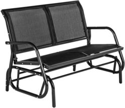AECOJOY Outdoor Swing Glider Seating Bench 2 Person Loveseat Patio Rocking Chair - £102.25 GBP