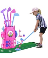 Kids Golf Clubs, Toddler Golf Set With 8 Balls, Putting Mat, 4 Golf Stic... - £41.52 GBP