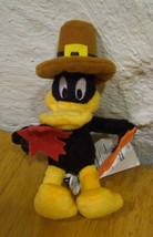 Wb Studio Store Looney Tunes Daffy Duck Pilgrim 6&quot; Stuffed Animal 1999 - $15.35