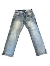 Faded Glory Men’s Vintage Authentic Premium Denim Jeans Light Wash Strai... - £16.22 GBP