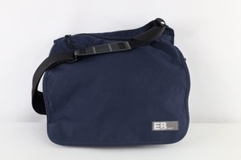 Vintage Eddie Bauer Spell Out Crossbody Messenger Bag Carry On Pack Navy Blue - $49.45