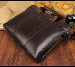 Handsome Business Men&#39;s Pure Leather Briefcase Shoulder/Hand bag ! - £152.33 GBP