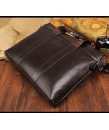 Handsome Business Men&#39;s Pure Leather Briefcase Shoulder/Hand bag ! - $3,584.54 MXN